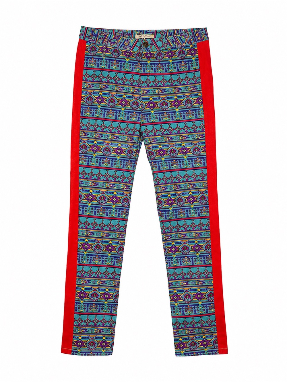 Billy by Flying Tomato Women’s Large Southwestern Geometric Print Pants